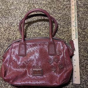 Guess maroon newbel Satchel handbag
